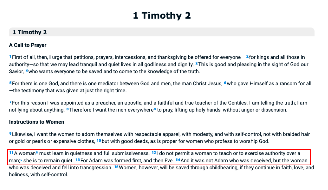 Excerpt from Timothy 2